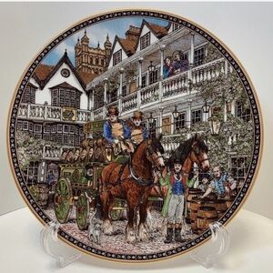 Antique Fine bone China Royal Worcester plate, Sue Scullard